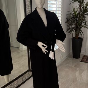Max Mara Madame Double Breasted Wool & Cashmere Coat